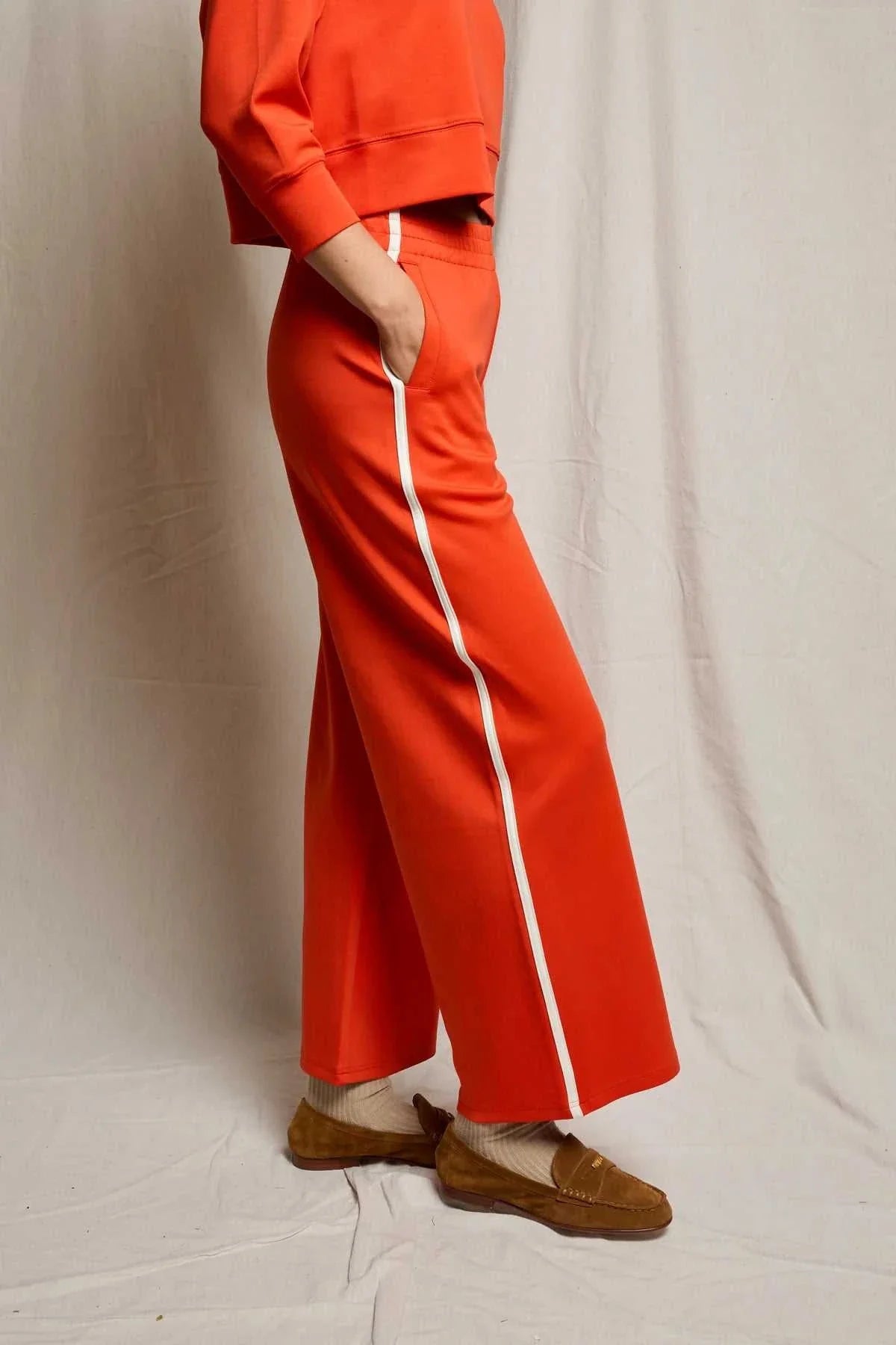 Perfectwhitetee Mikos Travel Wide Leg Pants Tomato