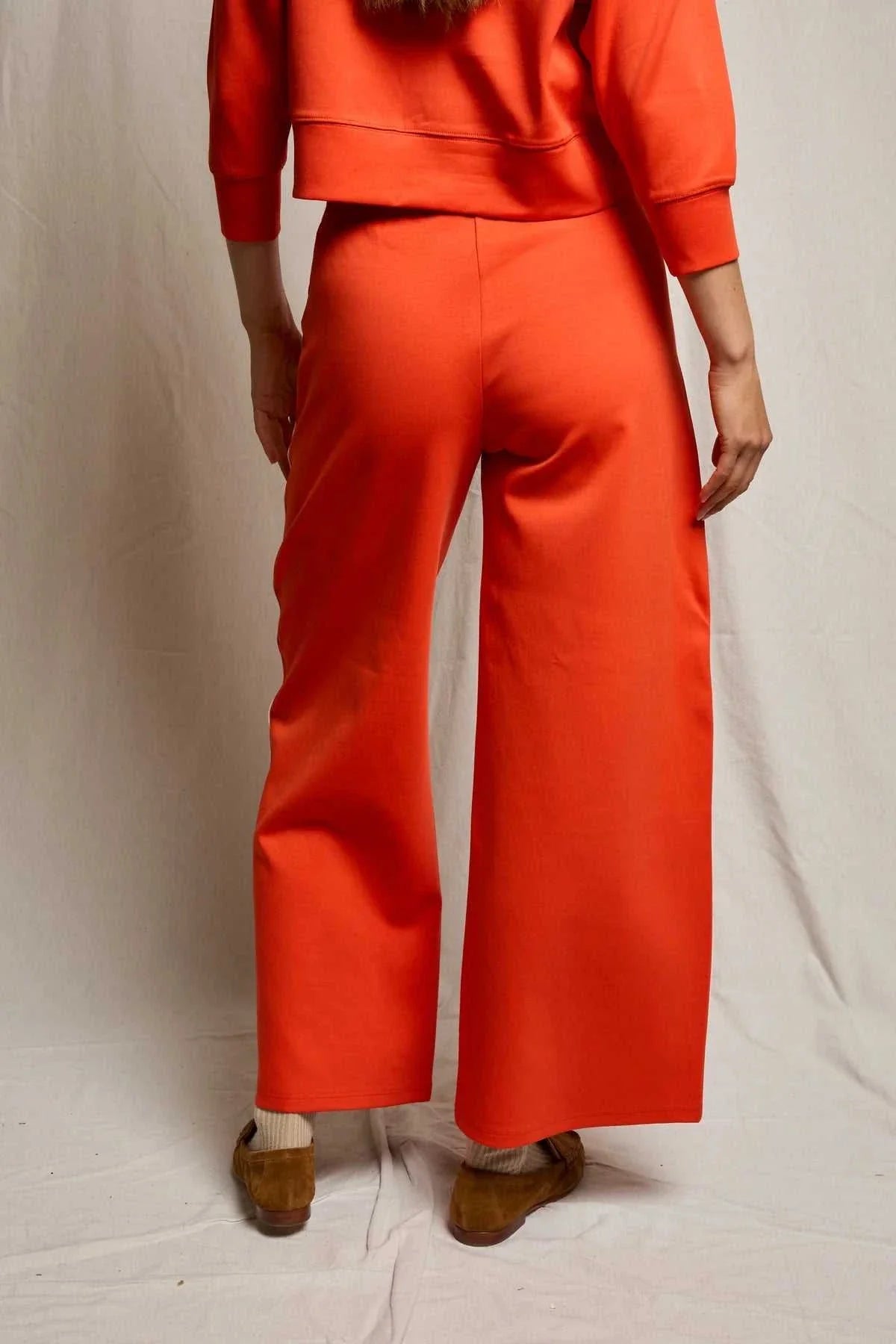 Perfectwhitetee Mikos Travel Wide Leg Pants Tomato