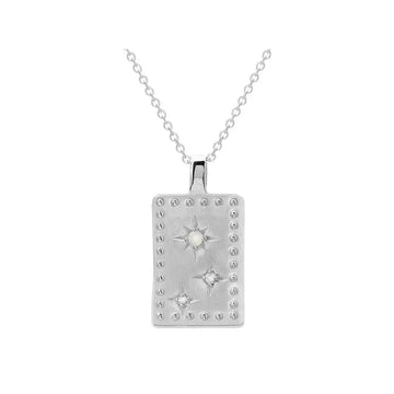 Murkani Rectangle Necklace Sterling Silver