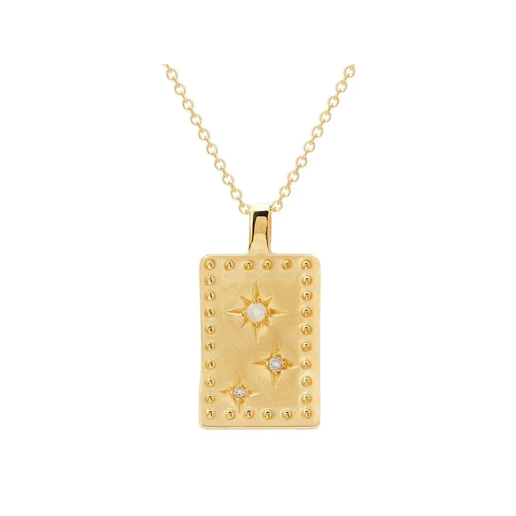 Murkani Rectangle Necklace Gold 18k