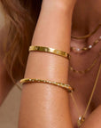Arms of Eve Eden Gold Cuff Stone