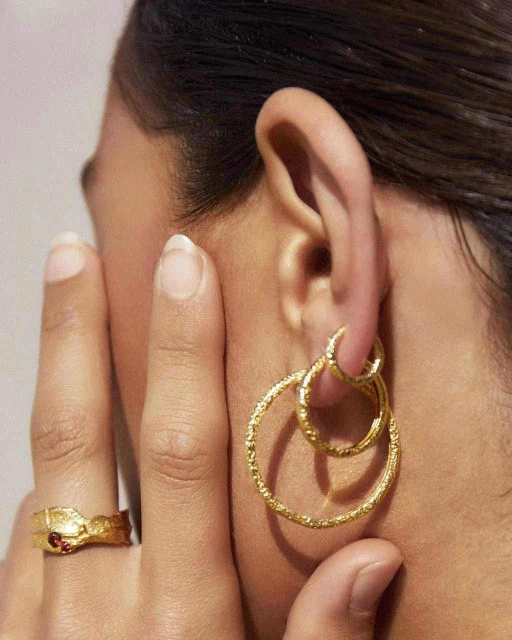 Arms of Eve Arabella Gold Hoop Earrings