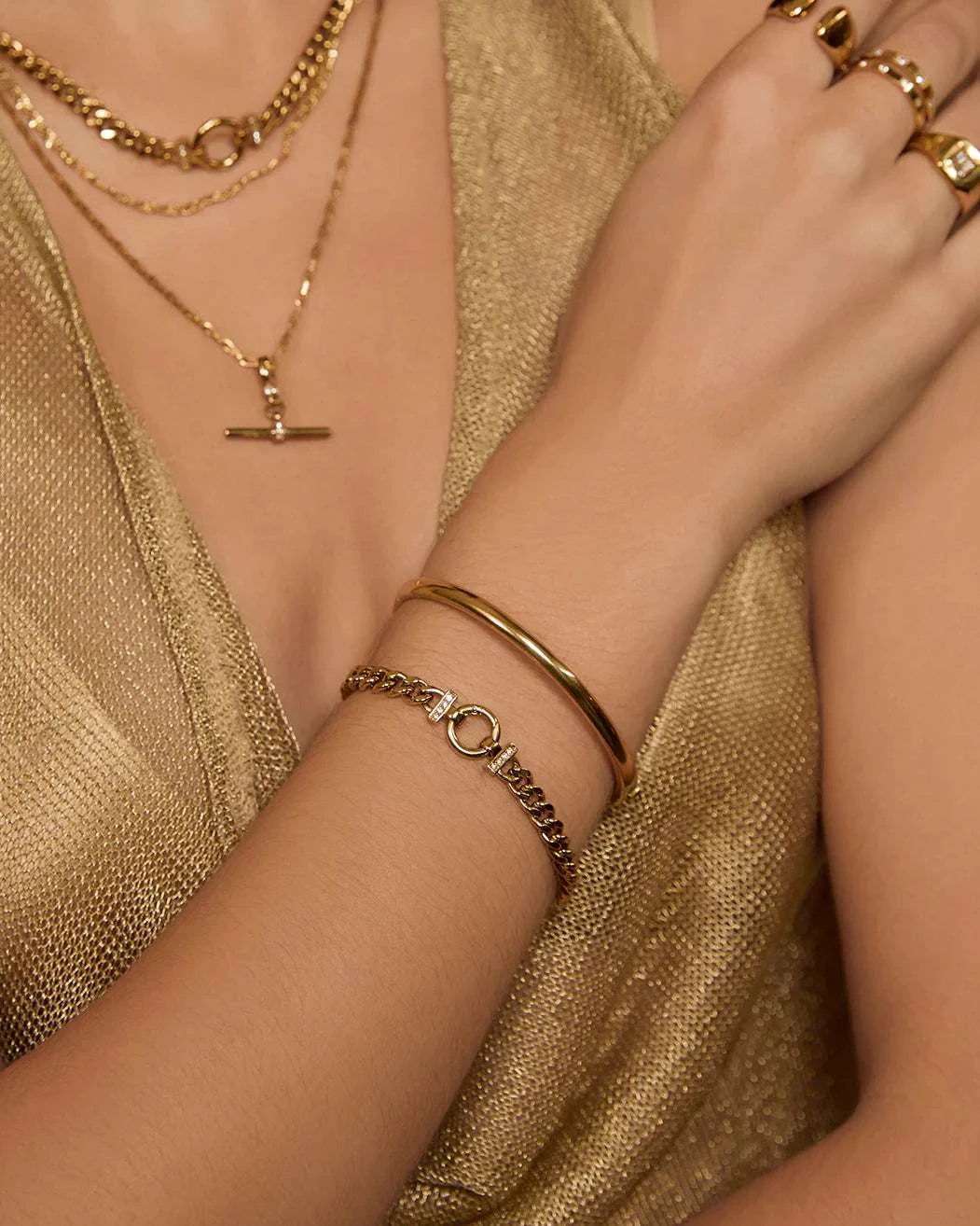 Arms of Eve Wylder Gold Bracelet