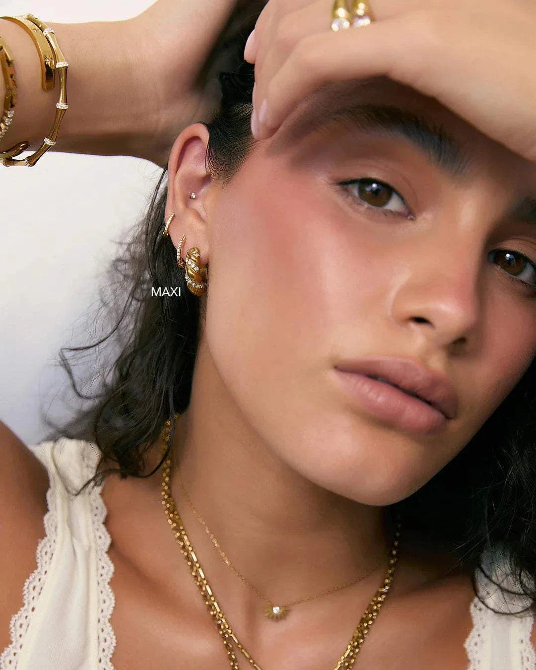 Arms of Eve Cici Maxi Earrings Gold
