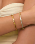 Arms of Eve Quinn Cuff Gold Stone