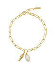 Murkani Of the Sea Fish and Pearl Bracelet Gold