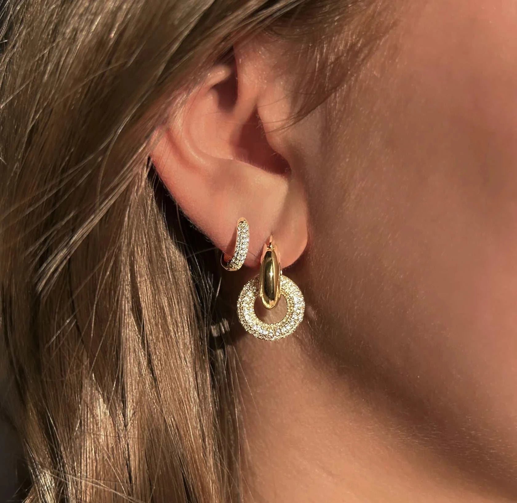 Misuzi Dillion Maddie Hoops Gold