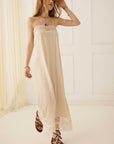 Spell Mila Lace Midi Dress Vintage Cream