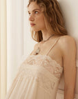 Spell Mila Lace Midi Dress Vintage Cream