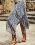 Spell Mimi Rose Asymmetric Skirt Violet Fields