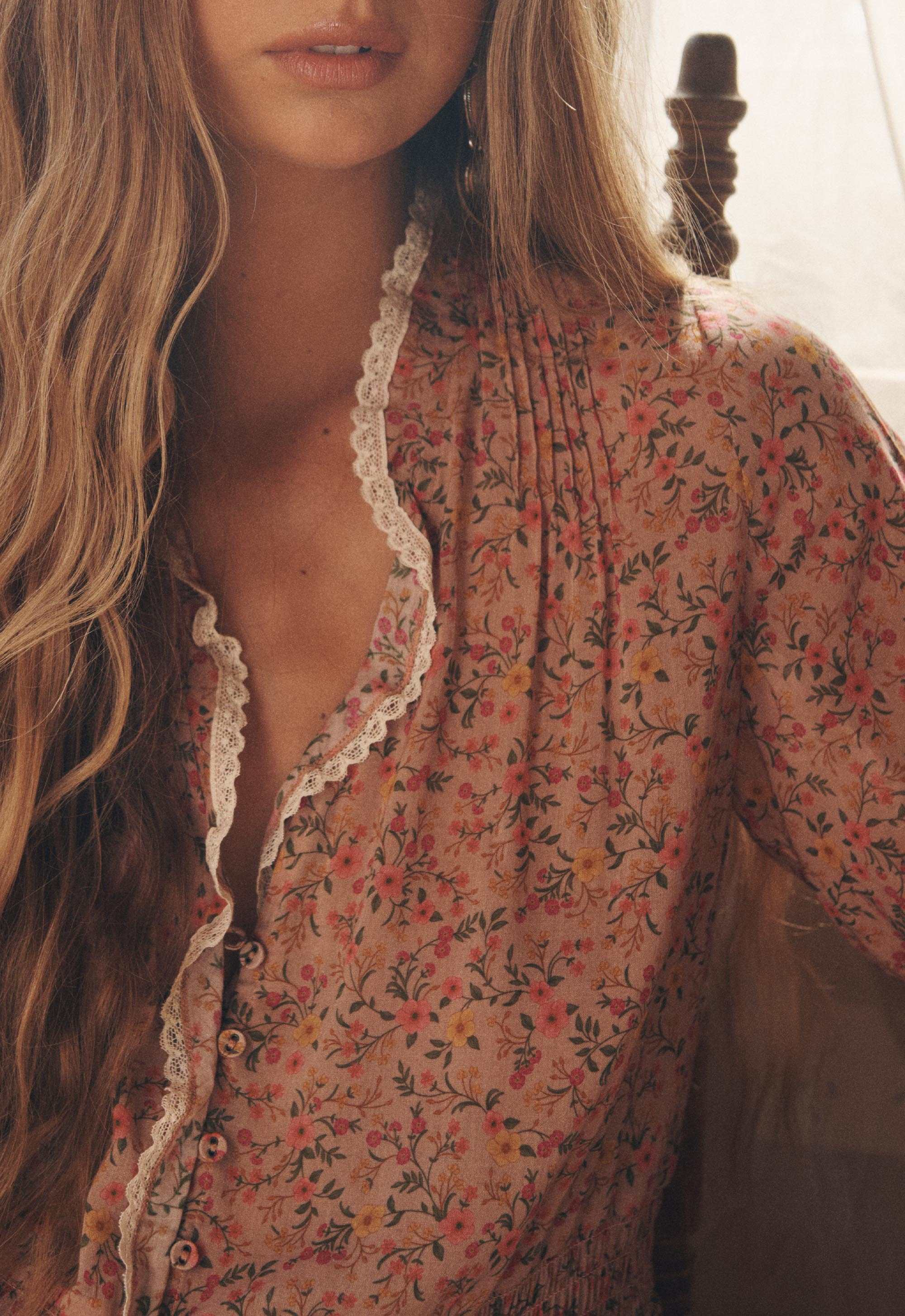 Spell Mimi Rose Blouse Pink Posey