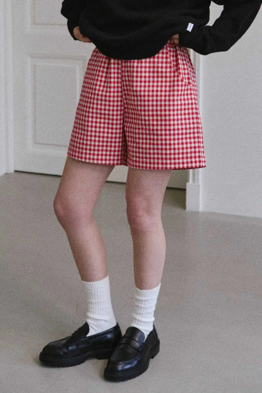 Le Bon Shoppe City Shorts Red Gingham