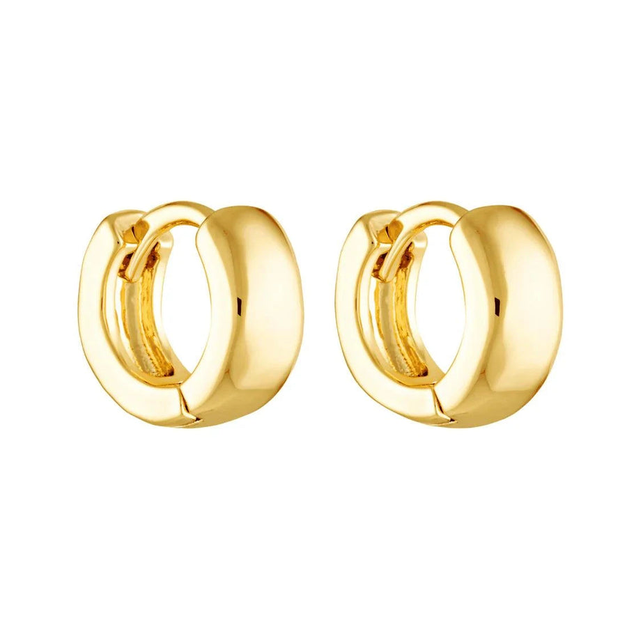 De Sur Staple Hoops Large Gold