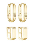 De Sur Linear Pave Earrings