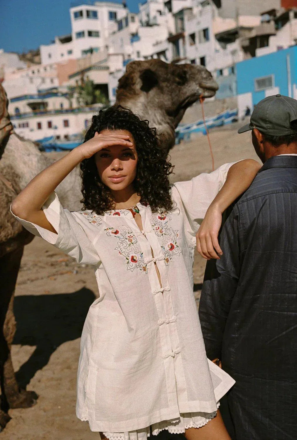 Kinga Csilla Reka Embroidered Berry Shirt