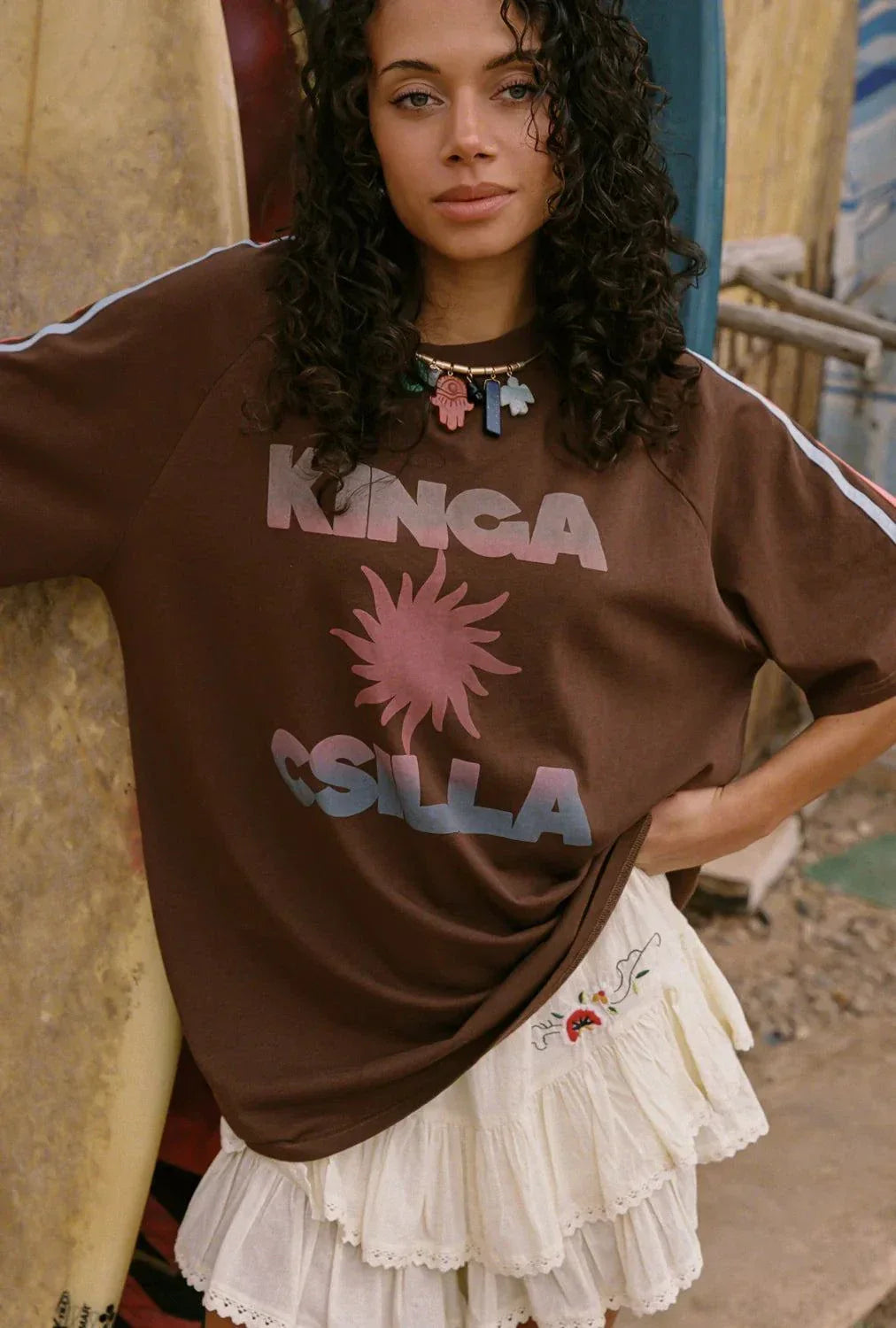 Kinga Csilla Reka Embroidered Fae Frill Skort