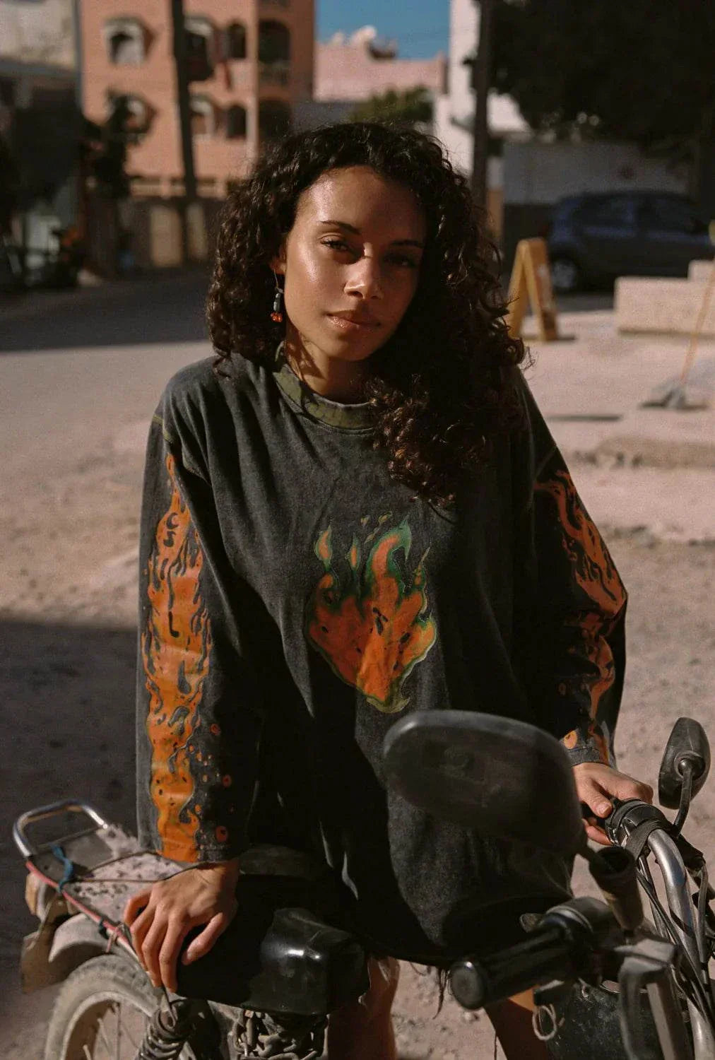 Kinga Csilla Flaming Heart Tommy Tee