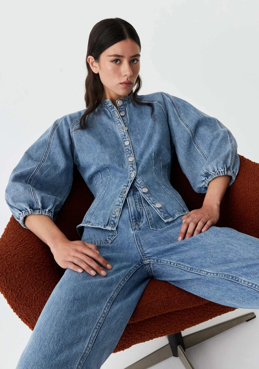 Morrison Isaac Denim Shirt Blue