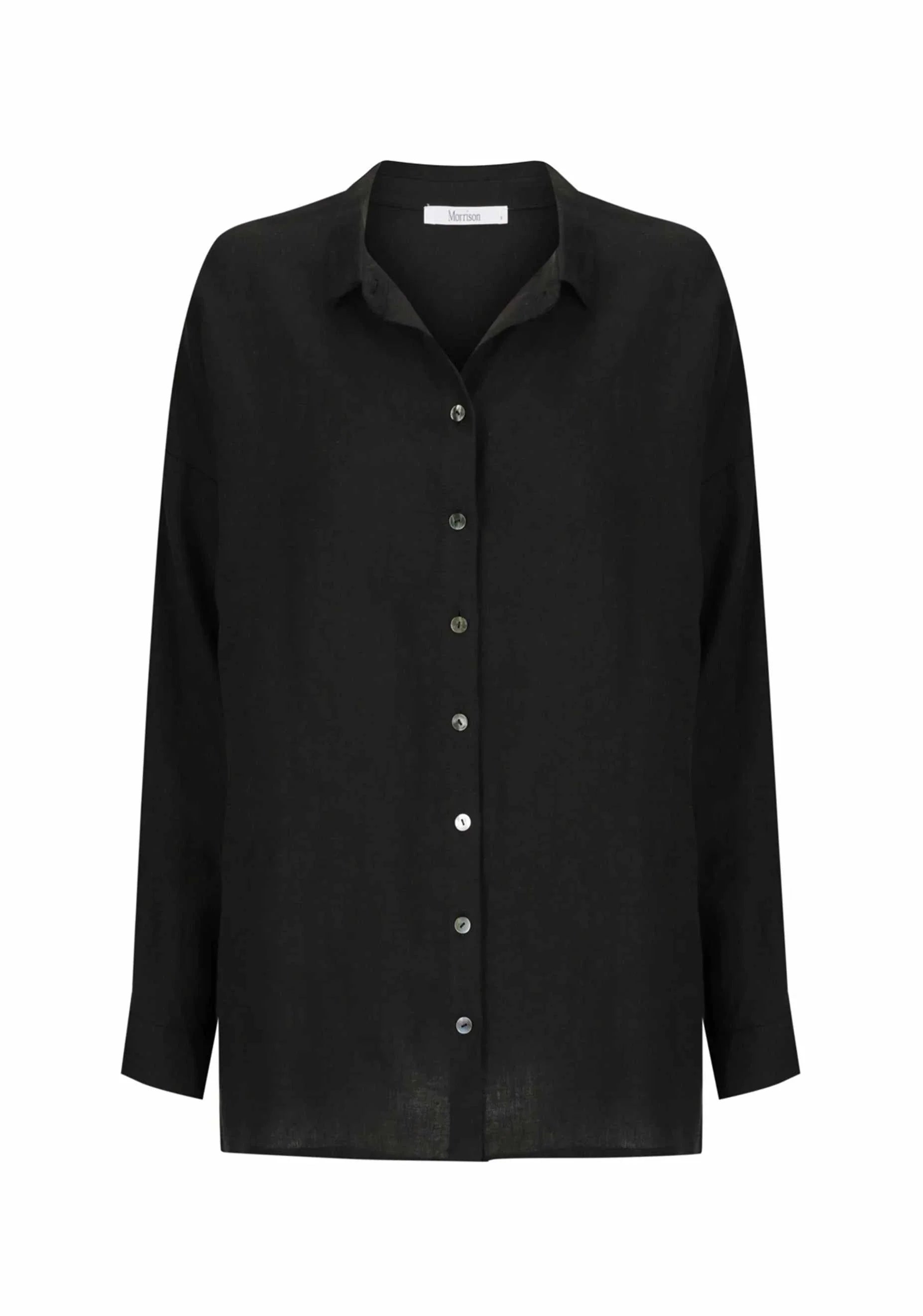 Morrison Jaxon Linen Shirt Black