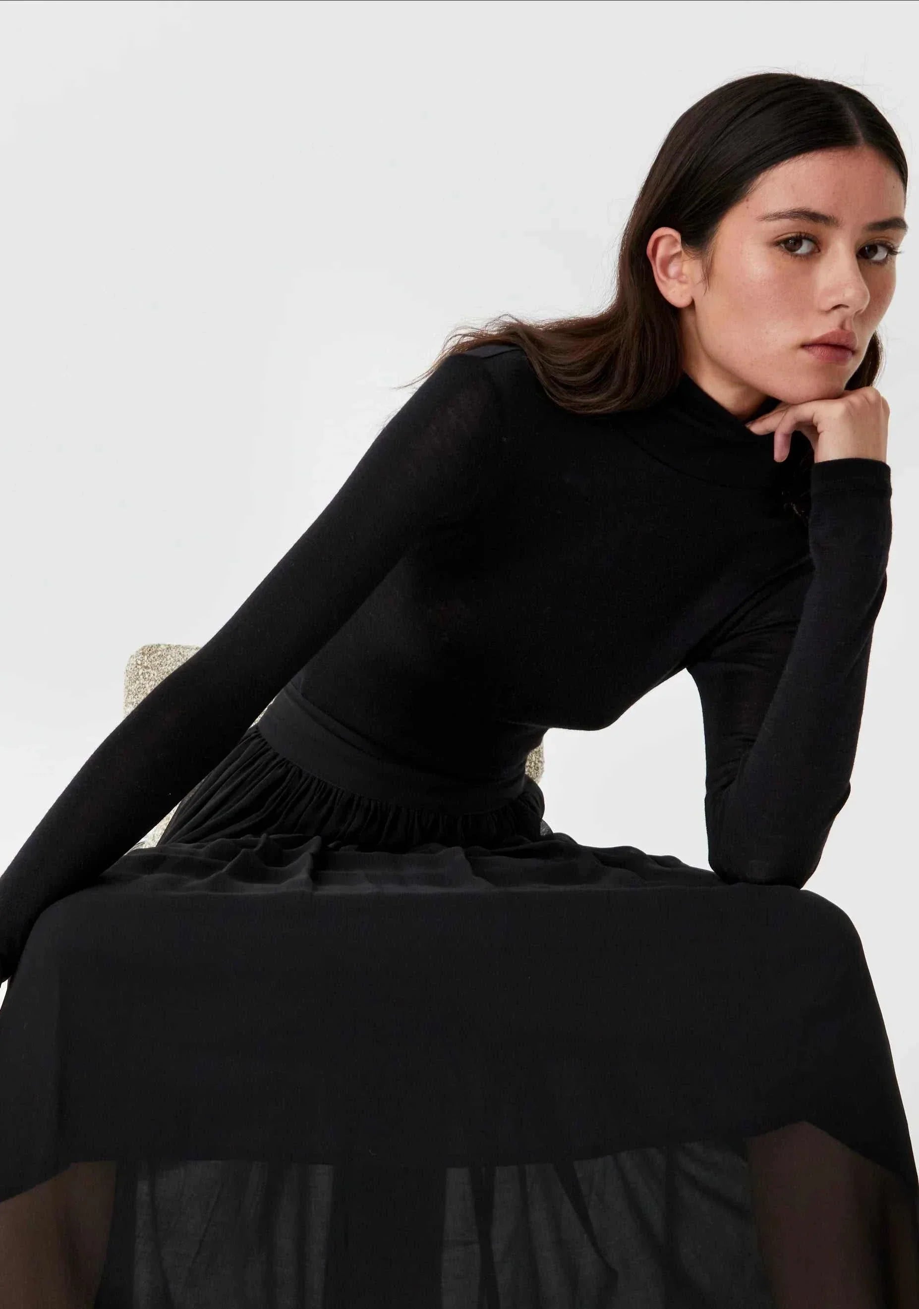 Morrison Morri Merino High Neck Black