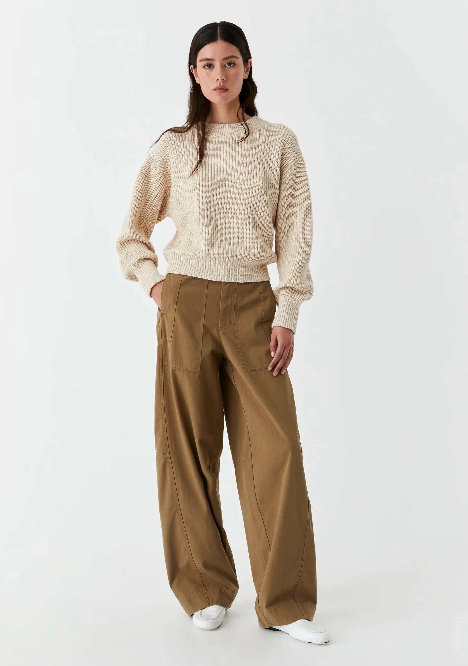 Morrison Niko Knit Pullover Stone