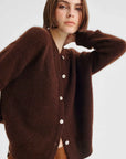 Morrison Albi Knit Cardigan Chocolate