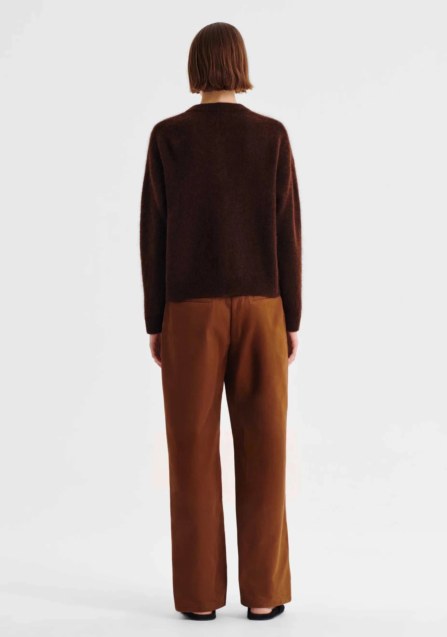 Morrison Albi Knit Cardigan Chocolate