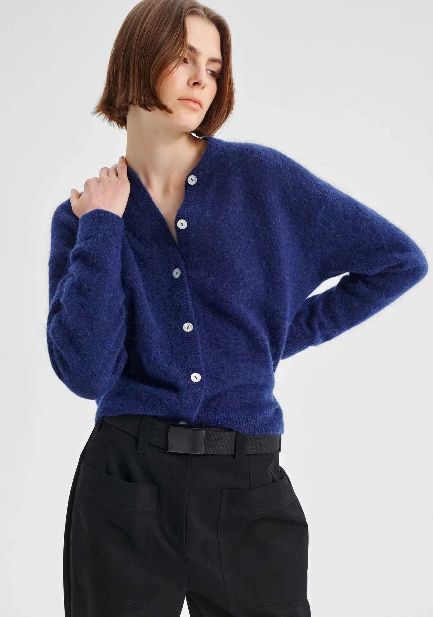 Morrison Albi Knit Cardigan Cobalt