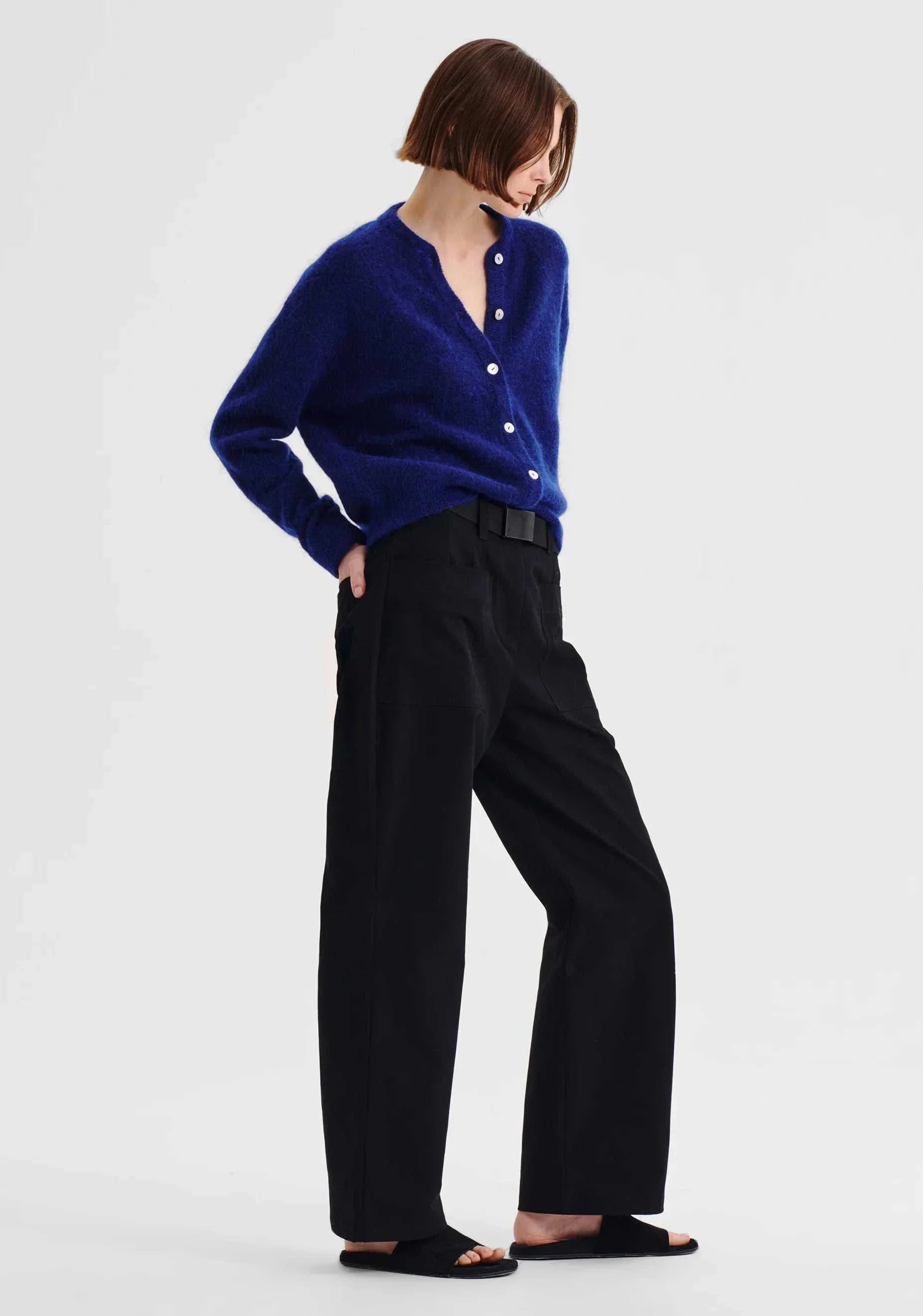 Morrison Albi Knit Cardigan Cobalt