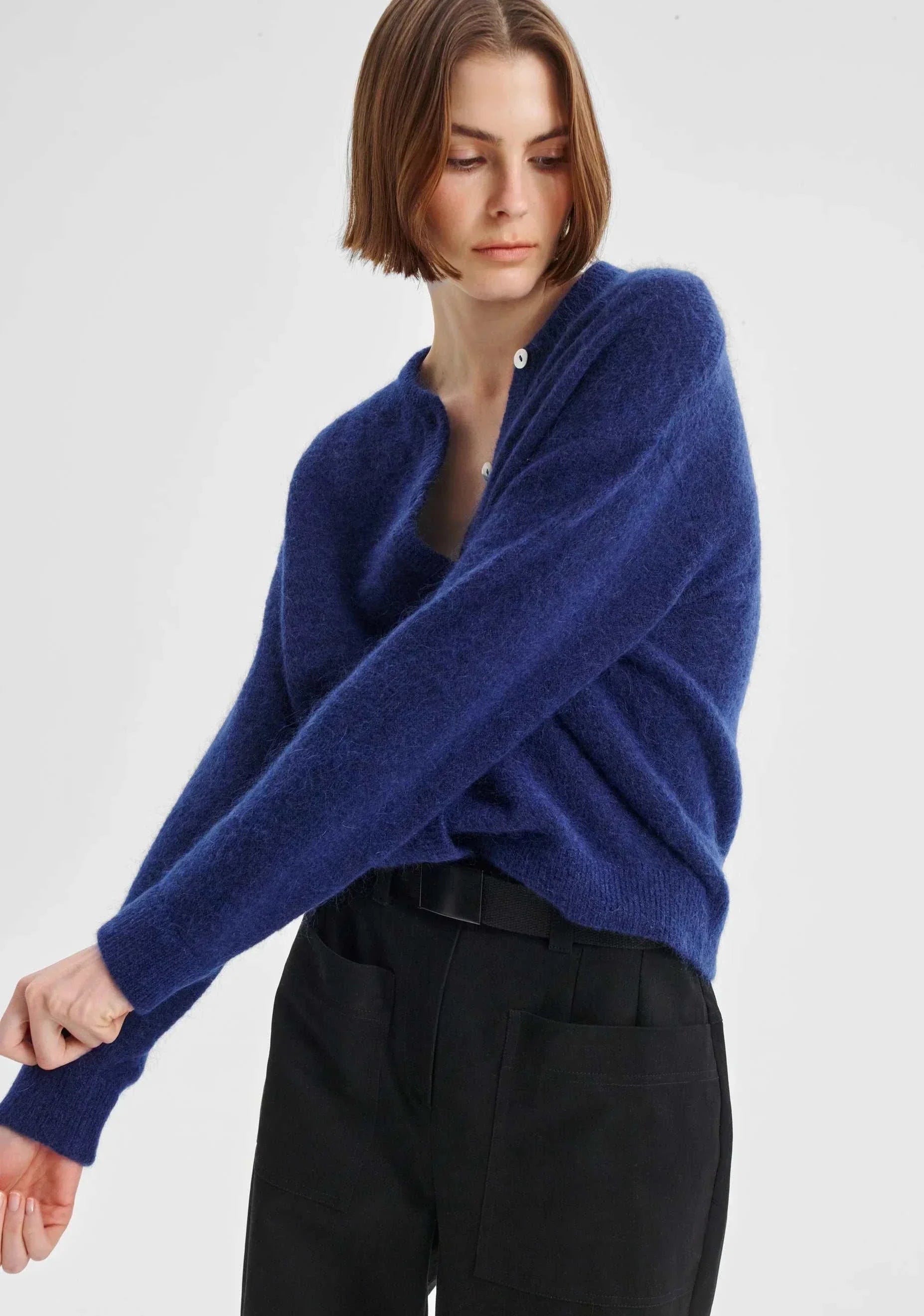 Morrison Albi Knit Cardigan Cobalt