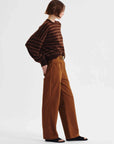 Morrison Albi Knit Pullover Toffee Stripe