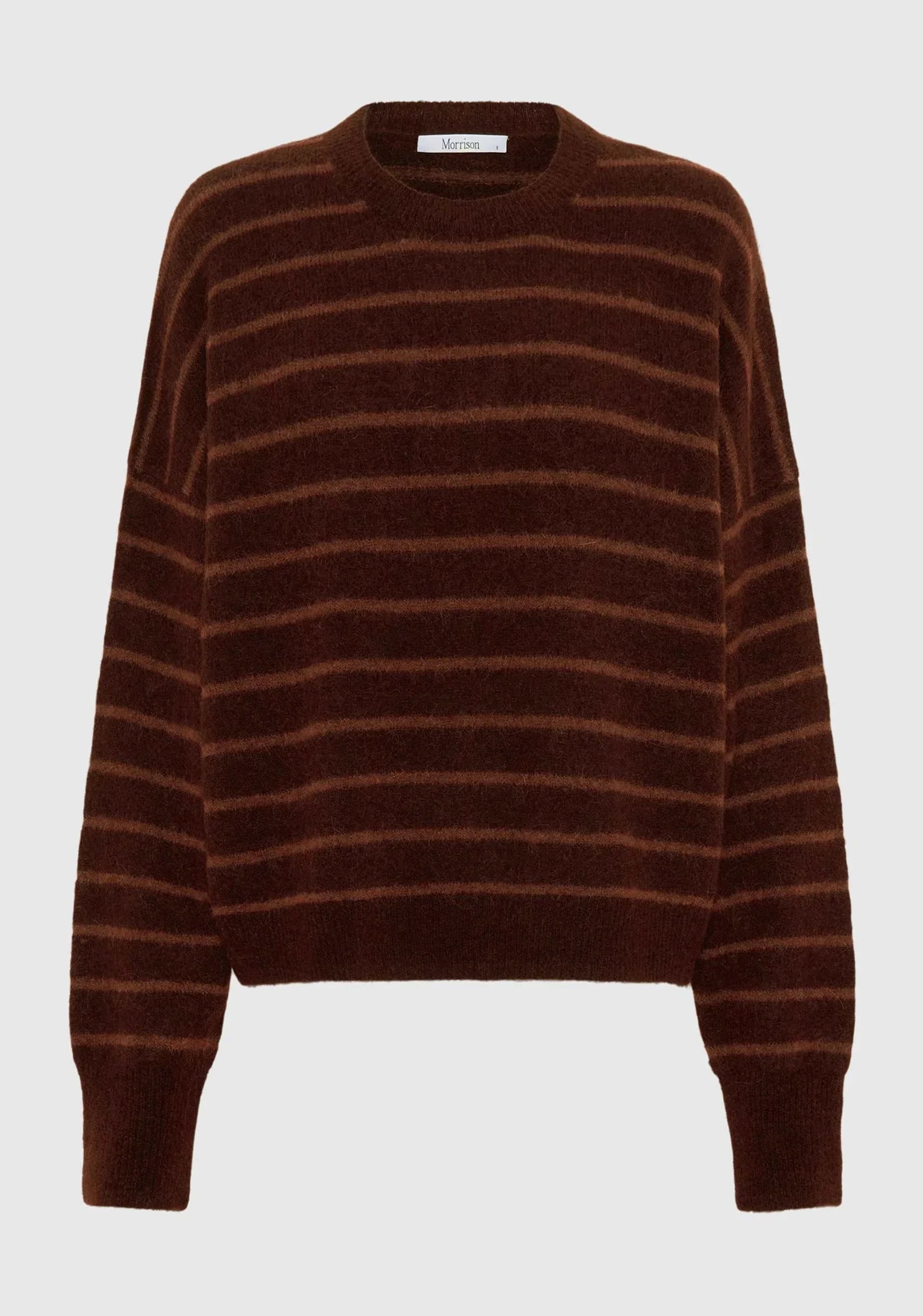 Morrison Albi Knit Pullover Toffee Stripe