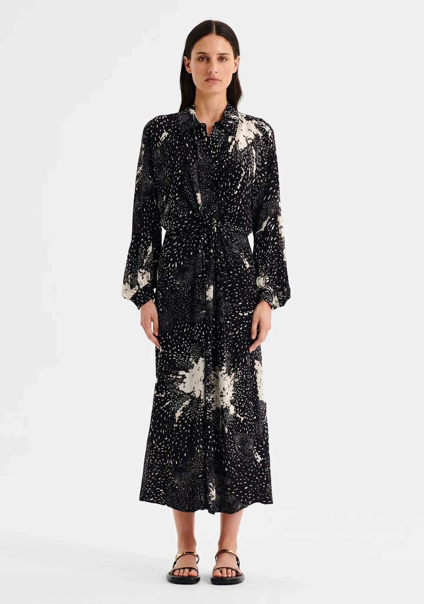 Morrison Florian Shirt Dress Black