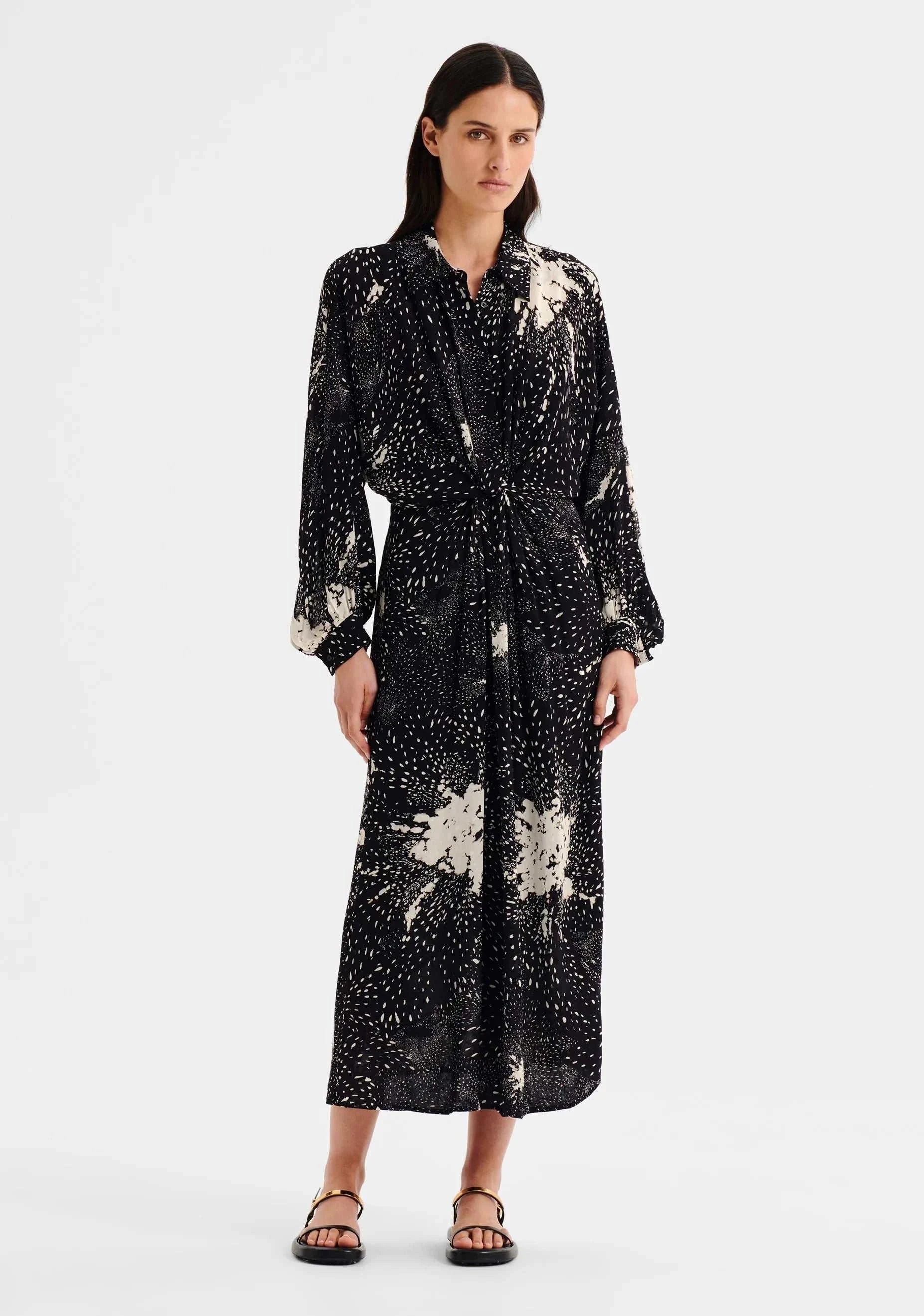 Morrison Florian Shirt Dress Black