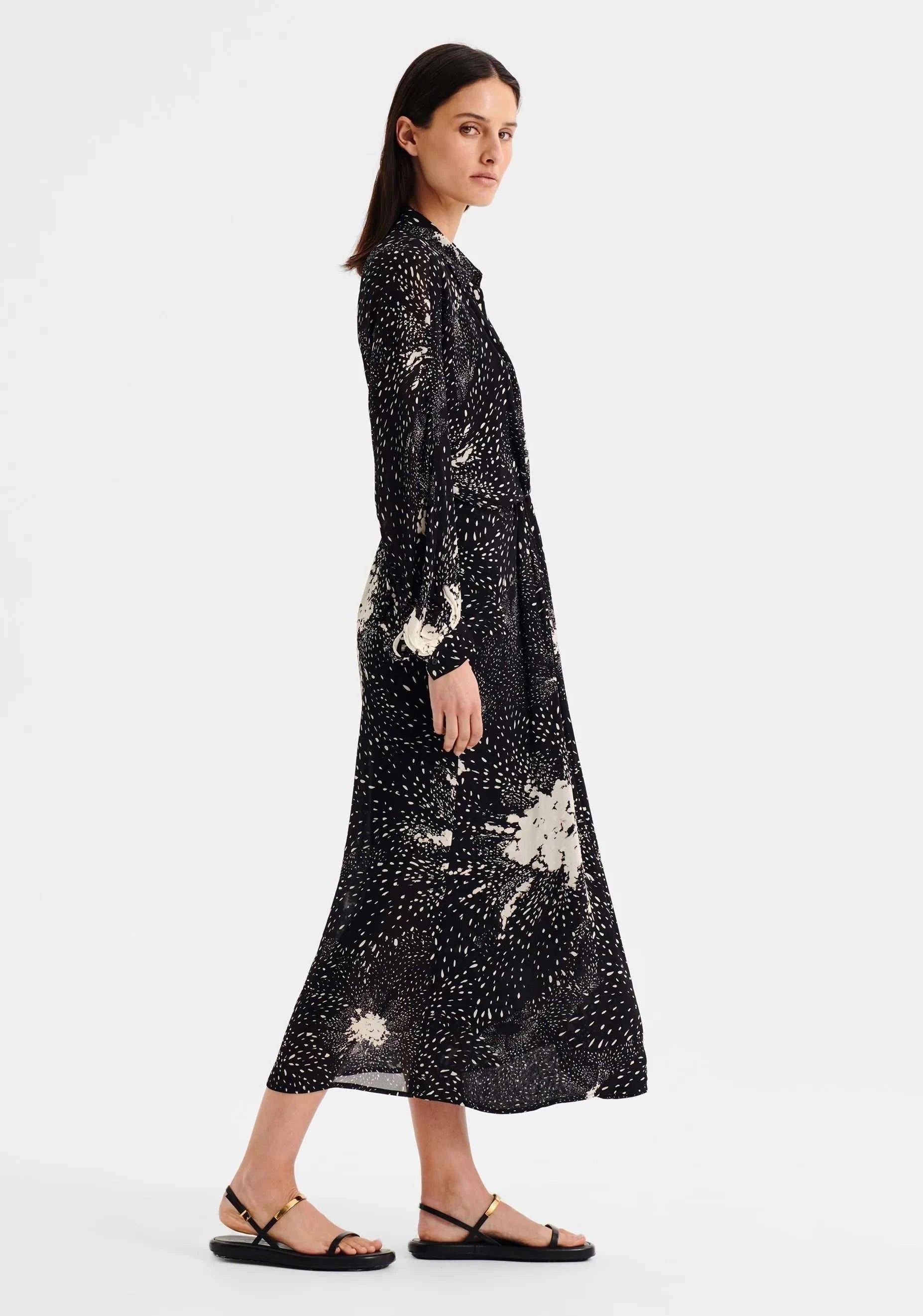 Morrison Florian Shirt Dress Black