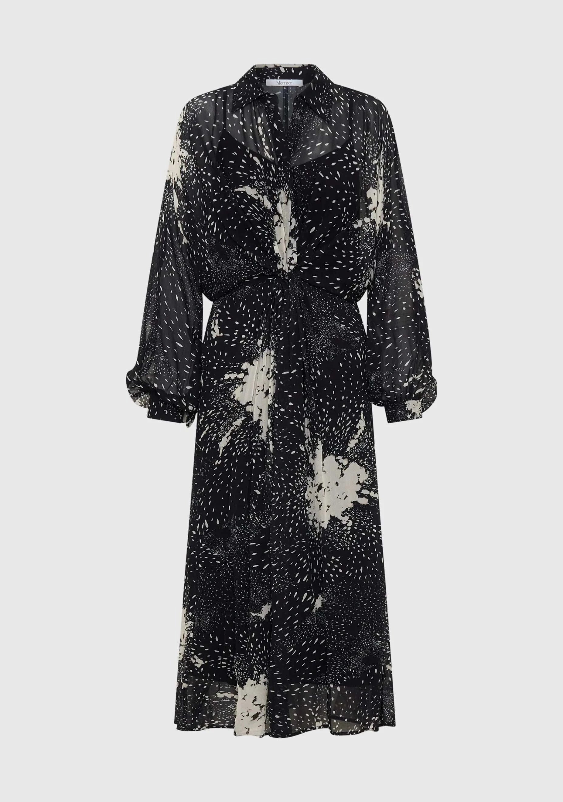 Morrison Florian Shirt Dress Black
