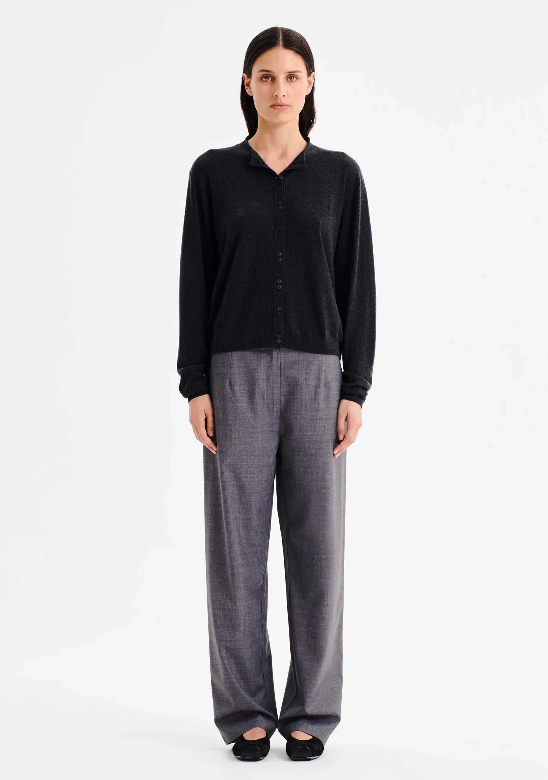 Morrison Margo Knit Cardigan Charcoal
