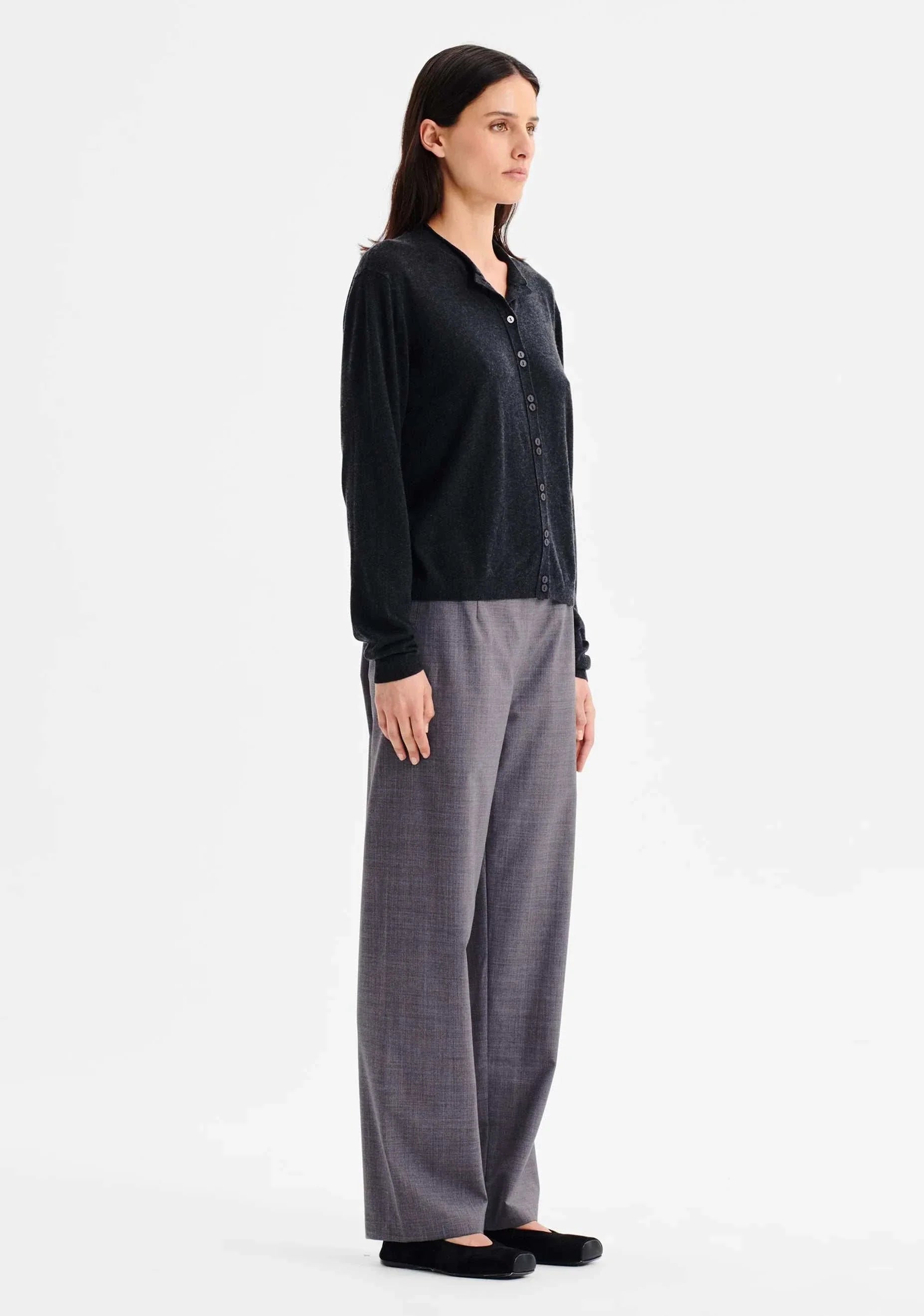 Morrison Margo Knit Cardigan Charcoal