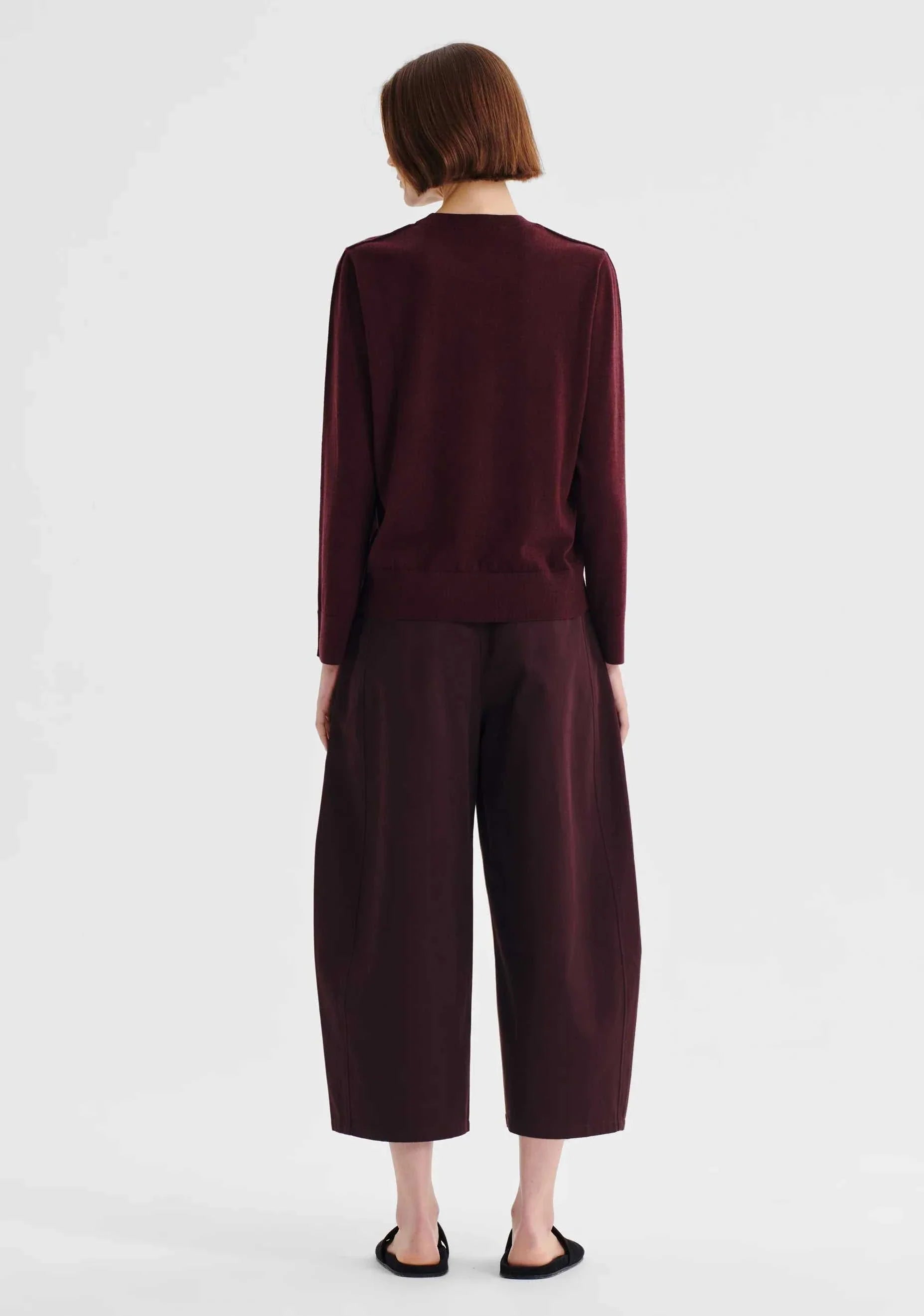 Morrison Oxford Merino Knit Pullover Pinot