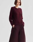 Morrison Oxford Merino Knit Pullover Pinot