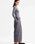 Morrison Talia Long Sleeve Merino Knit Top Grey Marle