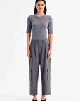 Morrison Talia Merino Knit Tee Grey Marle