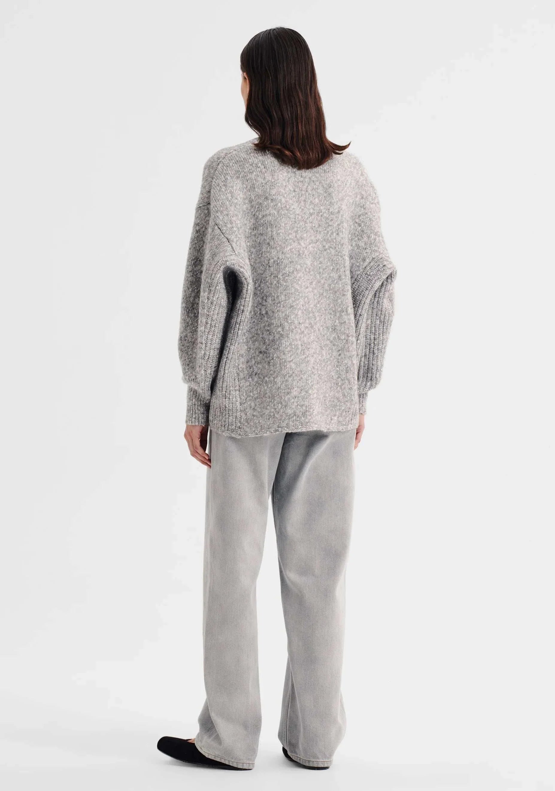 Morrison Zoe Knit Cardigan Grey Marle