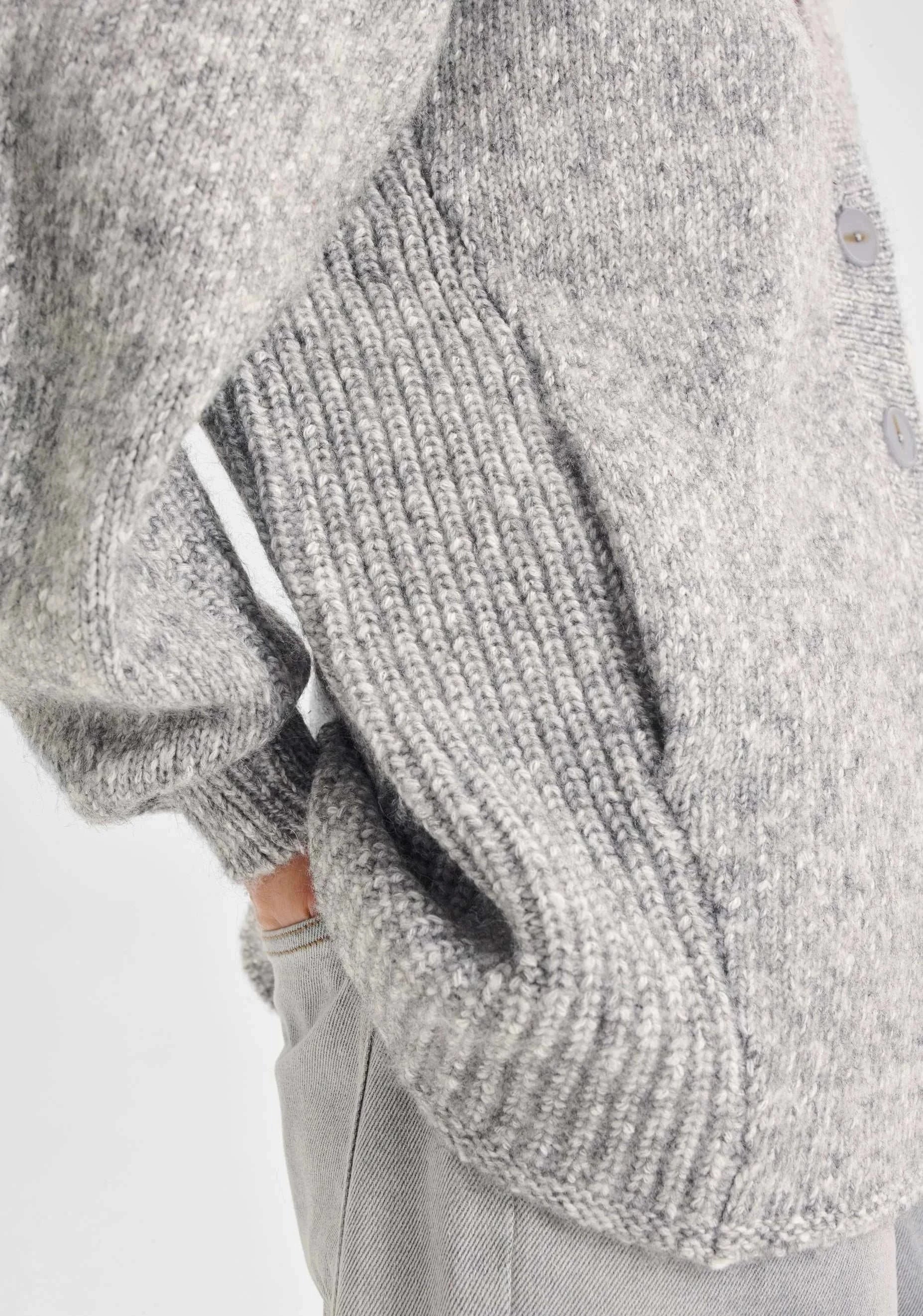 Morrison Zoe Knit Cardigan Grey Marle