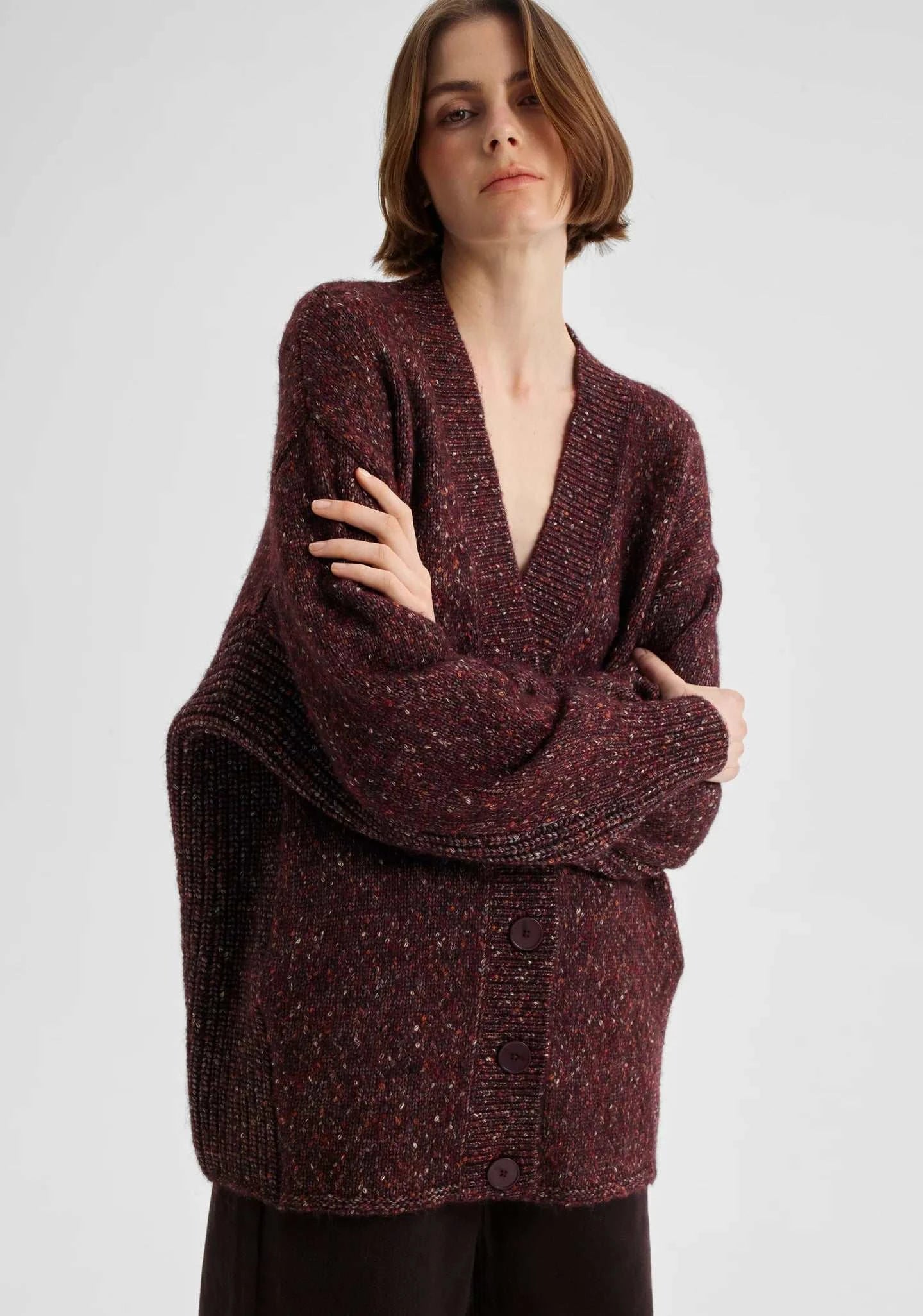 Morrison Zoe Knit Cardigan Boysenberry