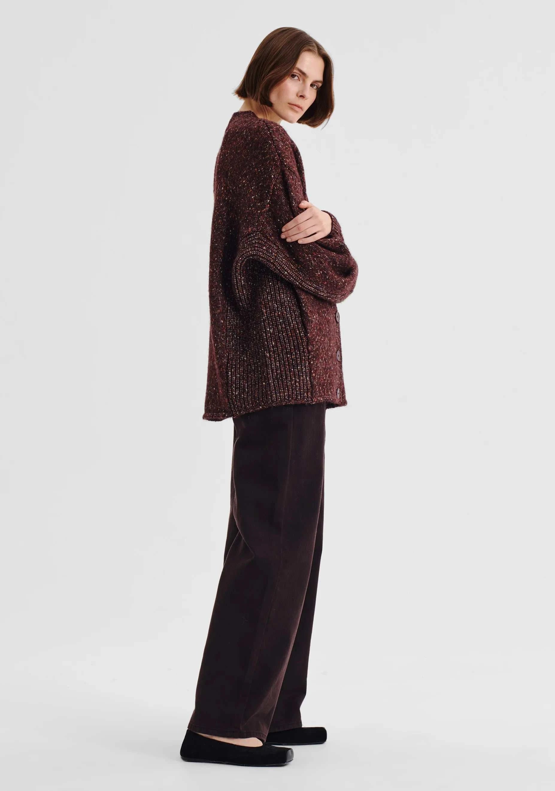 Morrison Zoe Knit Cardigan Boysenberry