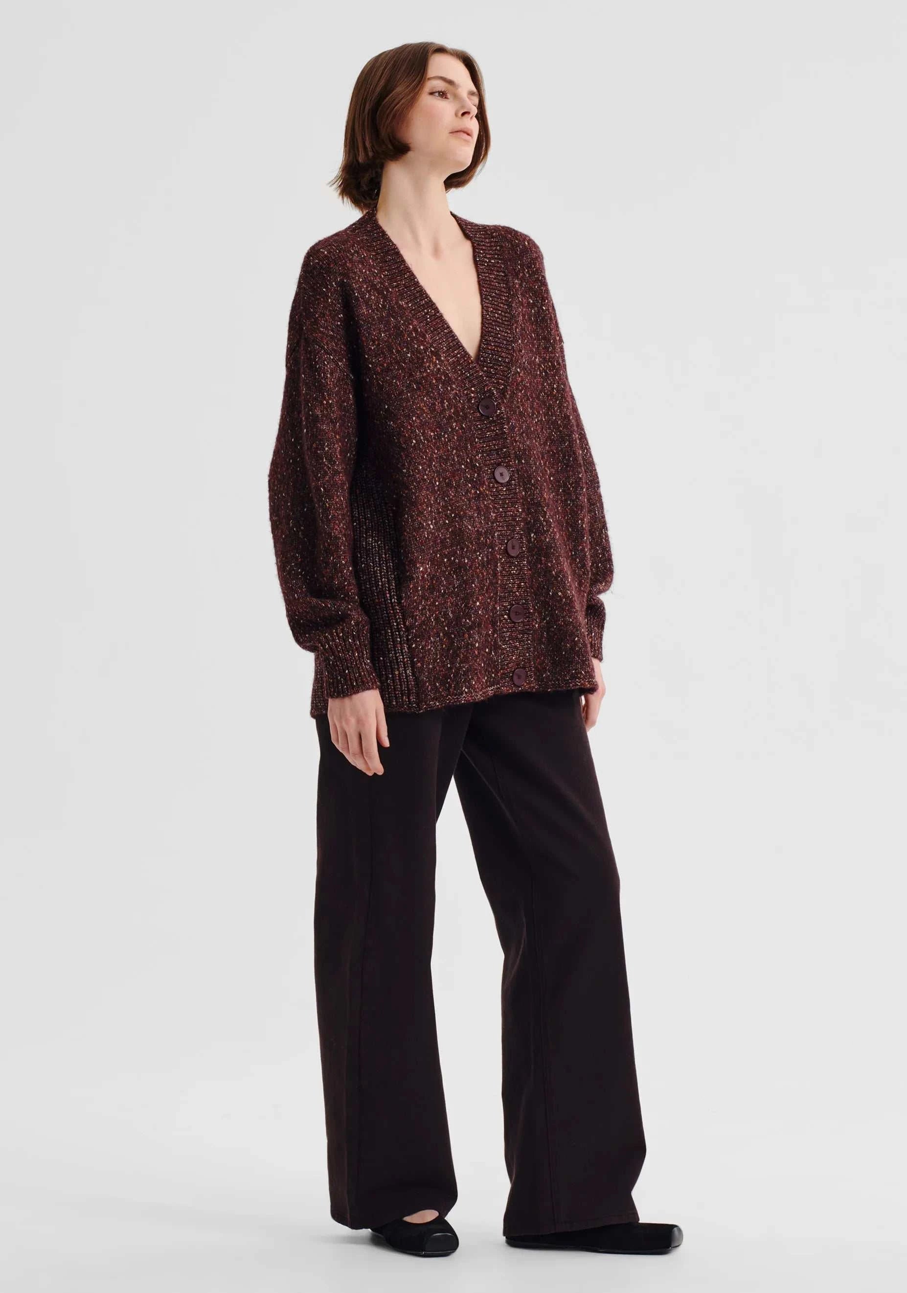 Morrison Zoe Knit Cardigan Boysenberry