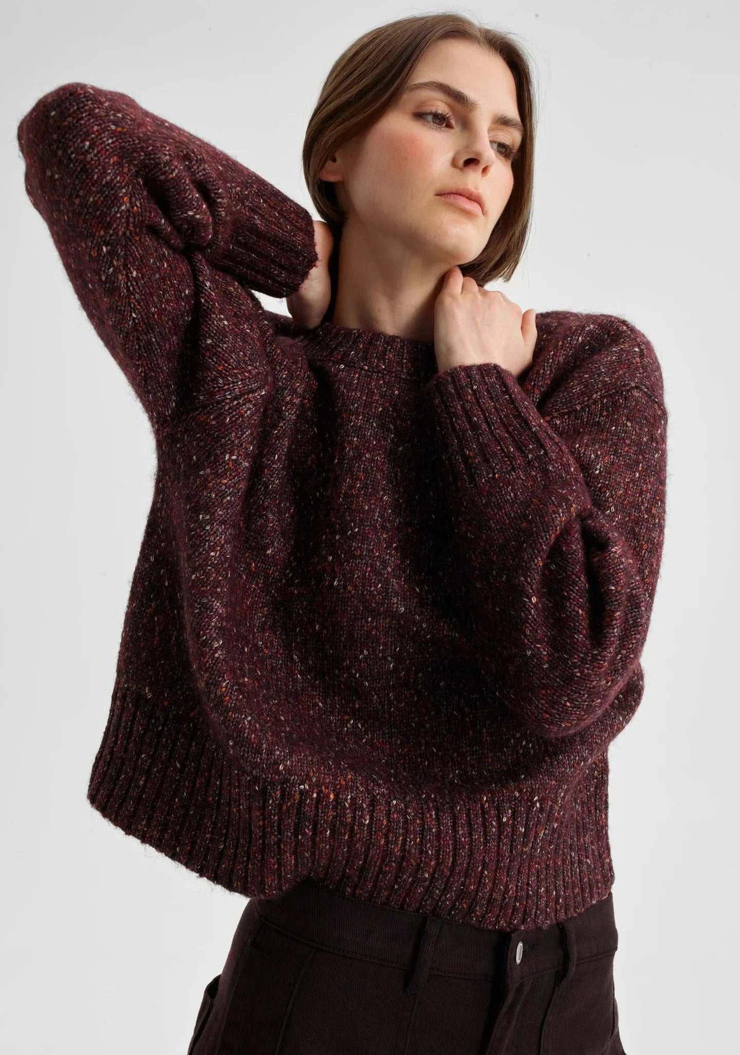 Morrison Zoe Knit Pullover Boysenberry