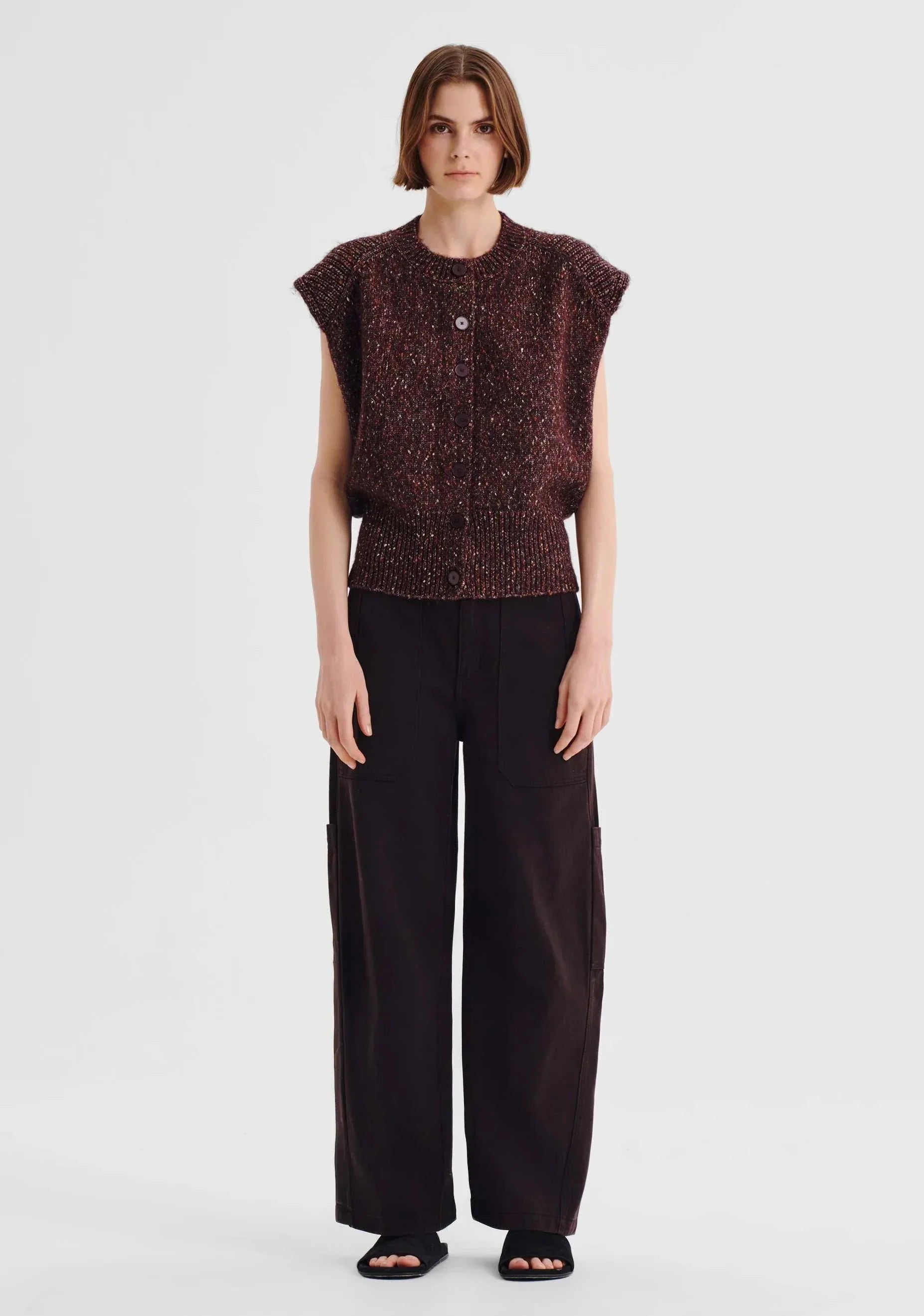 Morrison Zoe Knit Vest Boysenberry