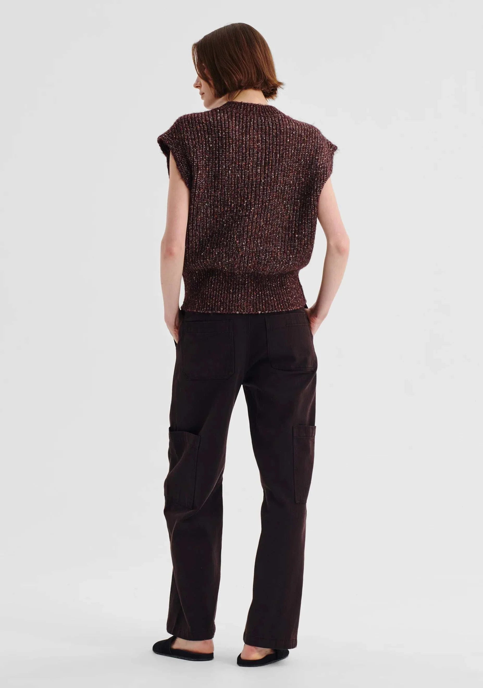 Morrison Zoe Knit Vest Boysenberry